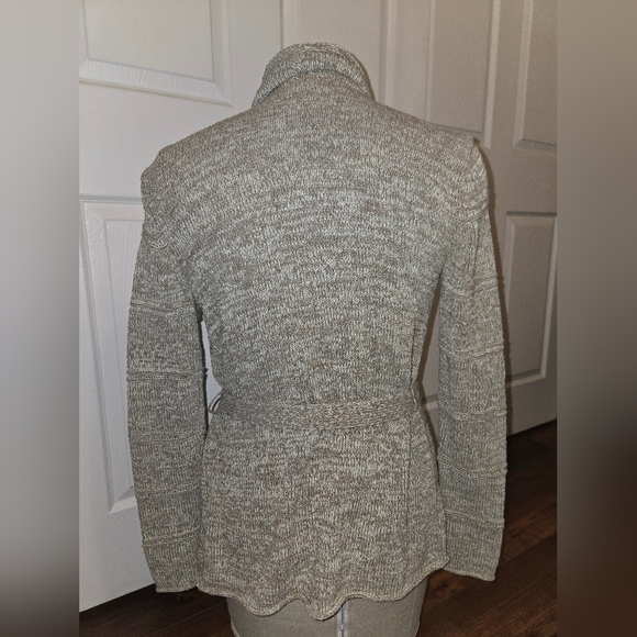 J. Jill Taupe Long Sweater Size XS Silk Blend - Picture 4 of 9